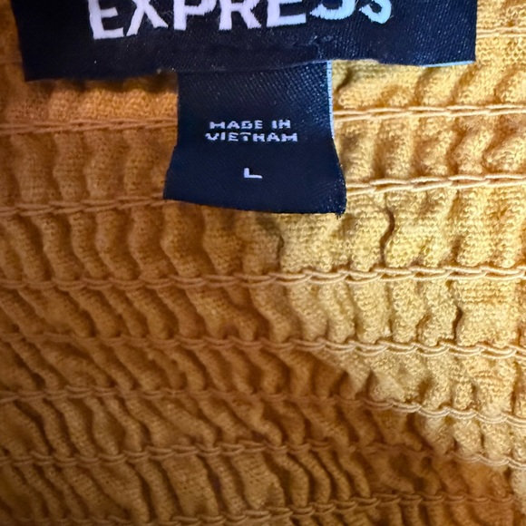 Yellow Puff Sleeve Women's Top - Picture 2 of 6